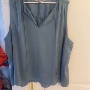 H&M Light Blue V-Neck Blouse